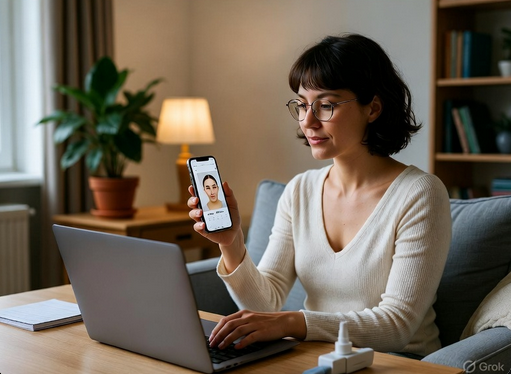 Physician Assistant managing patient records on Aesthetics To Go mobile EHR